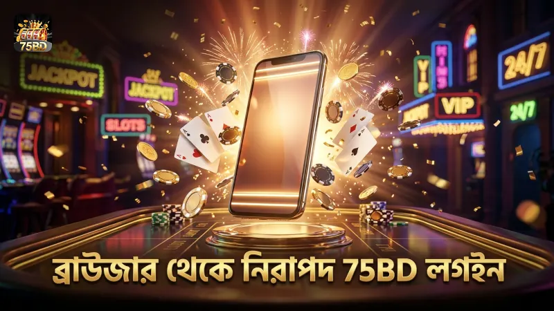 বিভিন্ন ব্রাউজার থেকে 75BD লগইন নিরাপদ ও নির্বিঘ্ন