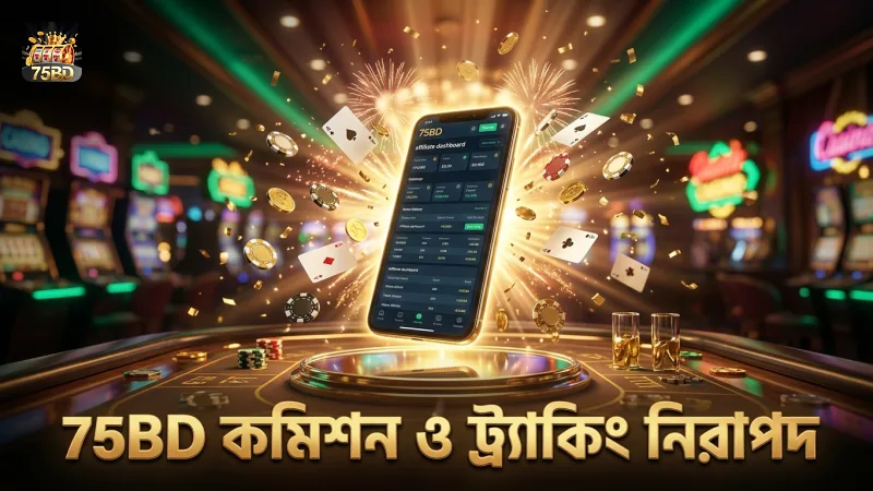 75BD অ্যাফিলিয়েট প্রোগ্রামে নিয়মিত কমিশন ও সঠিক ট্র্যাকিং।