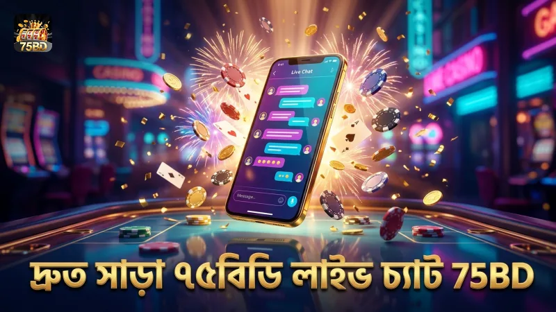 ২৪/৭ লাইভ চ্যাটে গড়ে ৩০ সেকেন্ডের দ্রুত সাড়া নিশ্চিত করে 75BD।