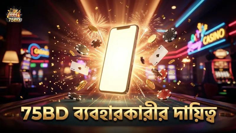 75BD ডিসক্লেইমার ব্যবহারকারীর দায়িত্ব নির্ধারণ করে।