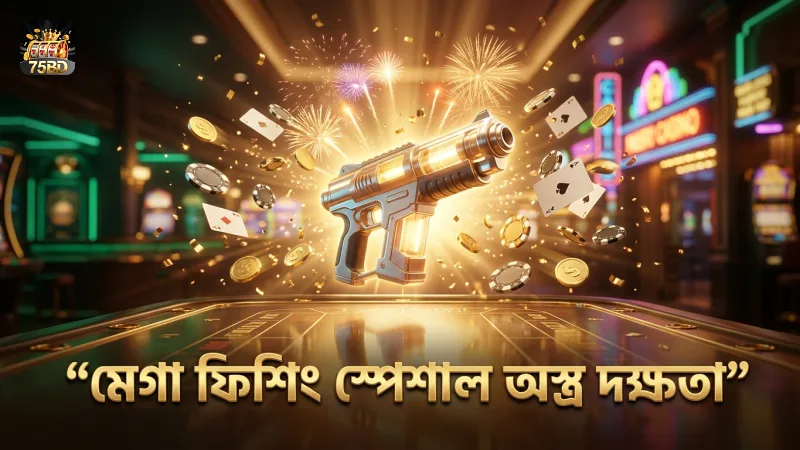 মেগা ফিশিং গেমে স্পেশাল অস্ত্র ব্যবহার দক্ষতা বাড়ায়