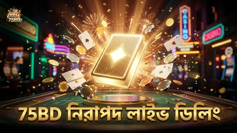 লাইভ কার্ড ডিলিং নিশ্চিত করে 75BD-তে নিরাপদ খেলা বজায় রাখুন